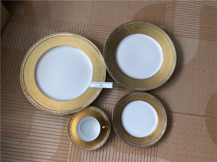 Set of 5 pcs Manufacture DE Monaco gold-plated ceramic tableware on  100outlets.com