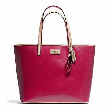 coach patent tote