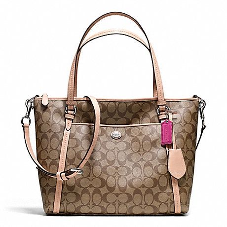 coach peyton pocket tote