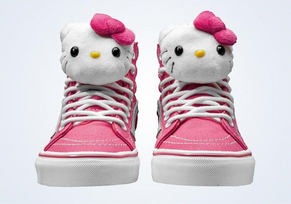 Hello kitty vans sk8 hi hotsell