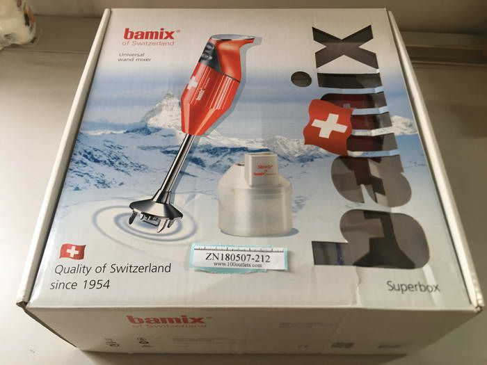 bamix SD200 Superbox 230VAC 200W Universal wand mixer SliceSy RED 100outlets.com
