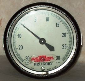 Helicoid 3-1/2 -30/30 PSI Compound Gauge E1E3P20000000 (TG02-0232)