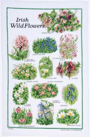 ULSTER WEAVERS Irish Wild Flowers 000IRW Linen Tea Towel 