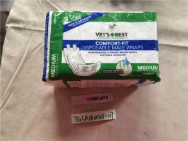 Vet's Best Comfort Fit 12 Count Disposable Male Dog Wraps, Medium 